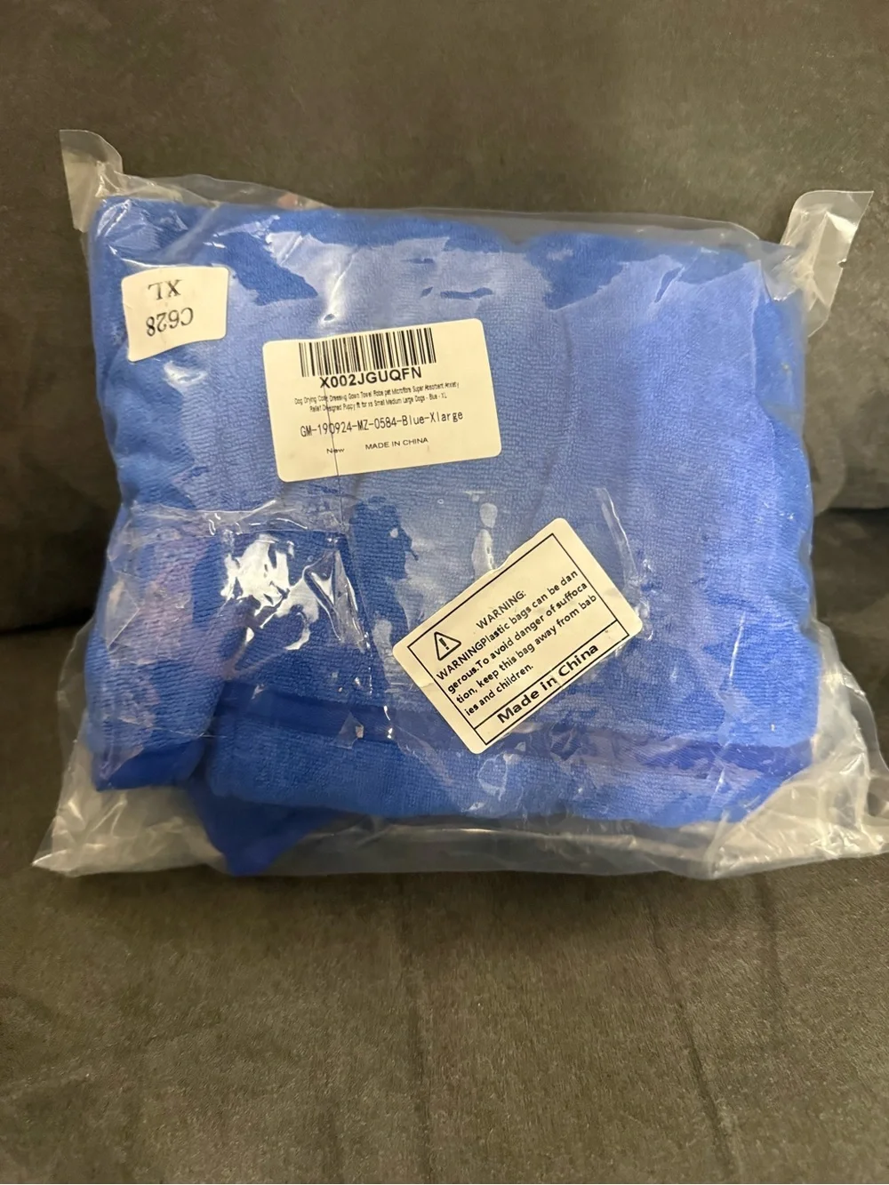 Blue Dog Hoodie Coat with Pocket - Brand: